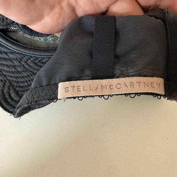Stella McCartney X Anthro Rosie Grey Underwire Floral Lace Semi-Sheer Bra 32D - Picture 11 of 15